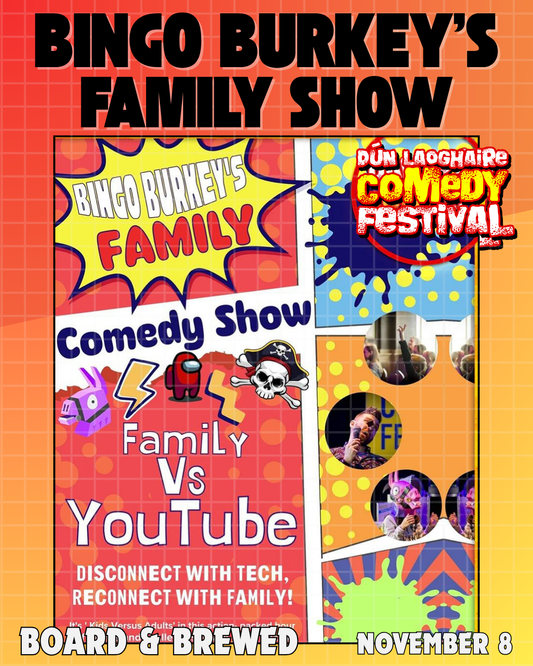 Burkey's Bingo Family Comedy Show - Board & Brewed - Nov 8