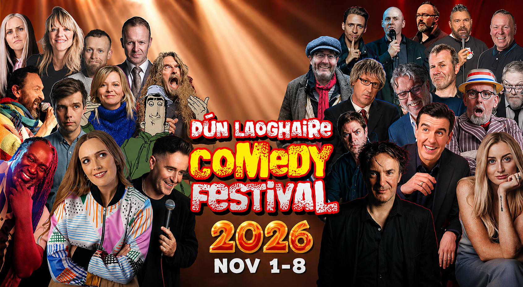 Dún Laoghaire Comedy Festival 2026 — Nov 1–8