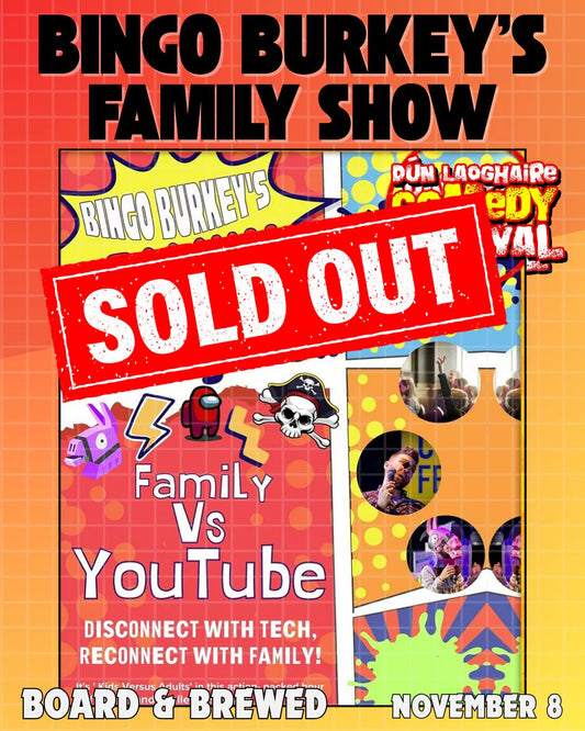 Burkey's Bingo Family Comedy Show - Board & Brewed - Nov 8