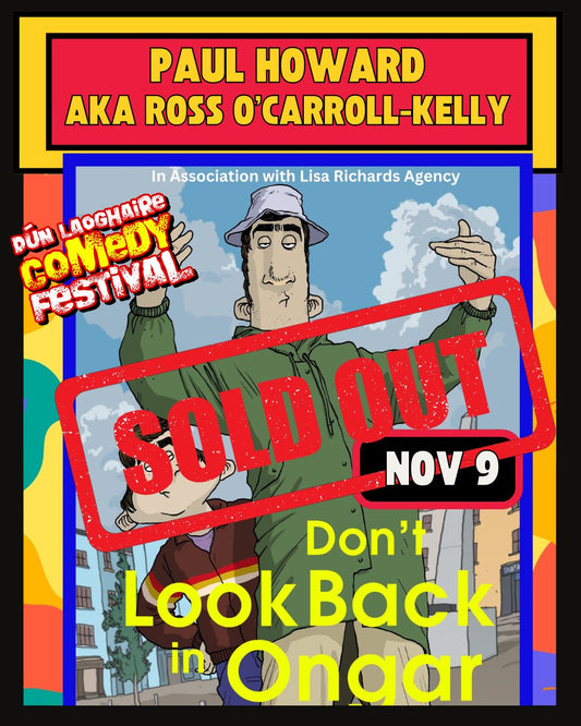 Paul howard (Ross O'Carroll-Kelly) - Royal Marine Hotel - Nov 9